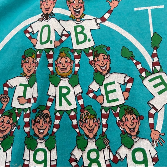 Vtg Men’s Ocean Beach Christmas Tree 1989 T-Shirt - Picture 7 of 8